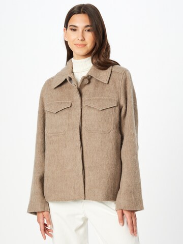 Giacca di mezza stagione 'Isa Hairy Short Jacket' di WEEKDAY in beige: frontale