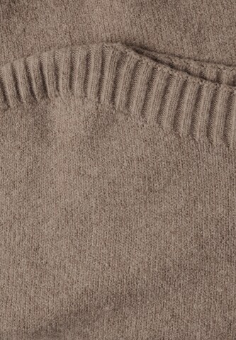 STREET ONE Langarm Pullover mit Boat Neck in Beige