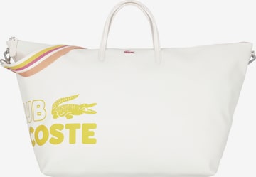 Cabas LACOSTE en blanc : devant