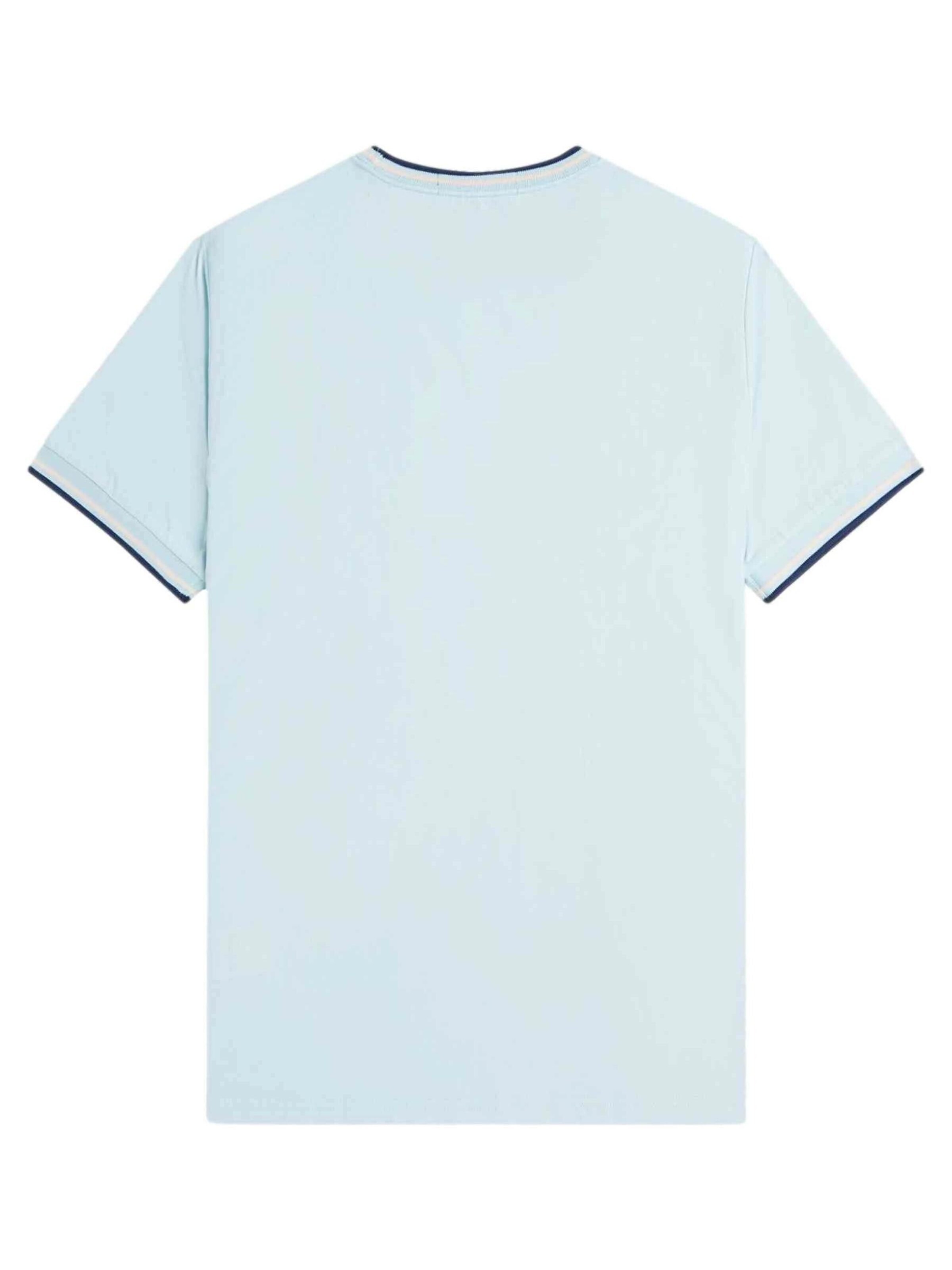 T-Shirt 'Cmaiseta fred perry celeste contrast ribeted tee' Fred Perry en bleu