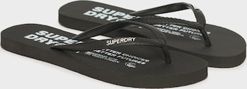 Tongs Superdry en noir : devant