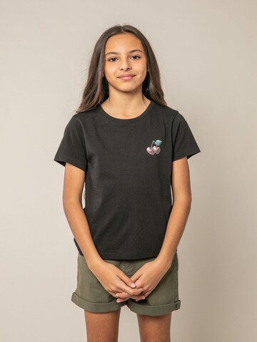 Deeluxe Shirt 'Cherryhearth' in Zwart: voorkant