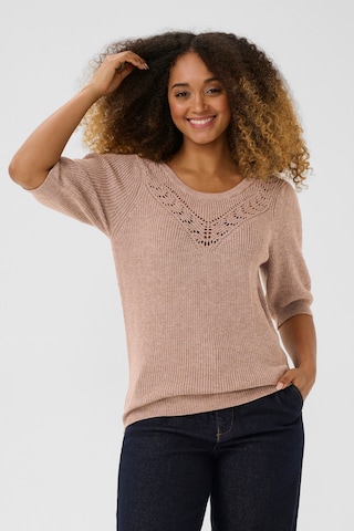 Cream Sweater 'CRDela' in Beige: front