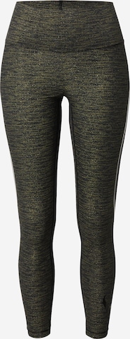 Skinny Pantalon de sport Casall en or : devant