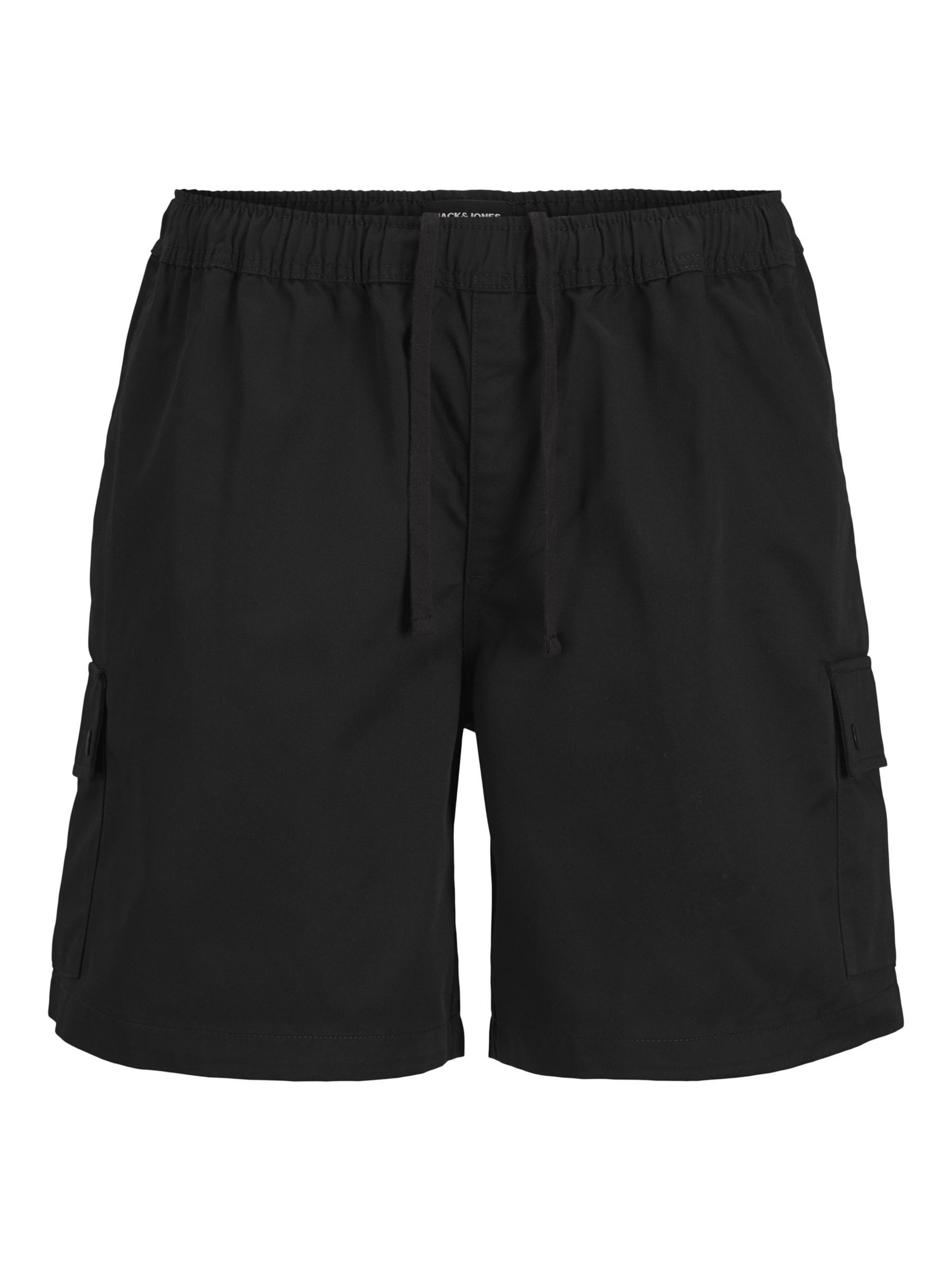 melns JACK & JONES Kargo bikses 'JPSTBILL': no priekšpuses