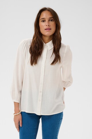 Kaffe - Blusa 'KAMilia' em branco: frente