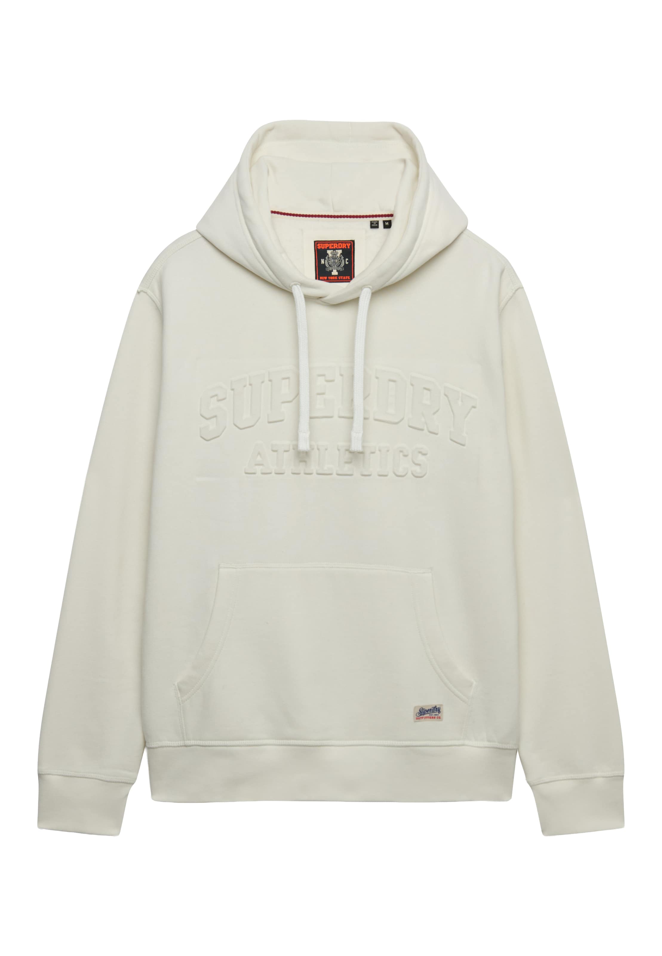 Superdry & CoSweater majica 'ATHLETIC' - bijela boja: prednji dio