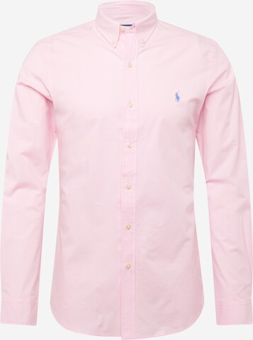 Polo Ralph Lauren Slim fit Button Up Shirt in Pink: front