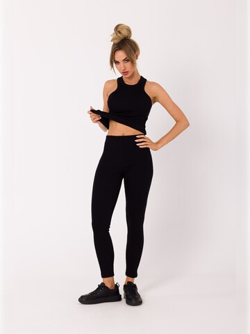 made of emotion Skinny Leggings 'M734' in Schwarz