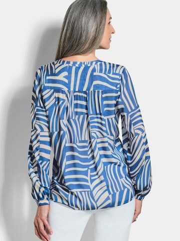 Goldner Bluse in Blau