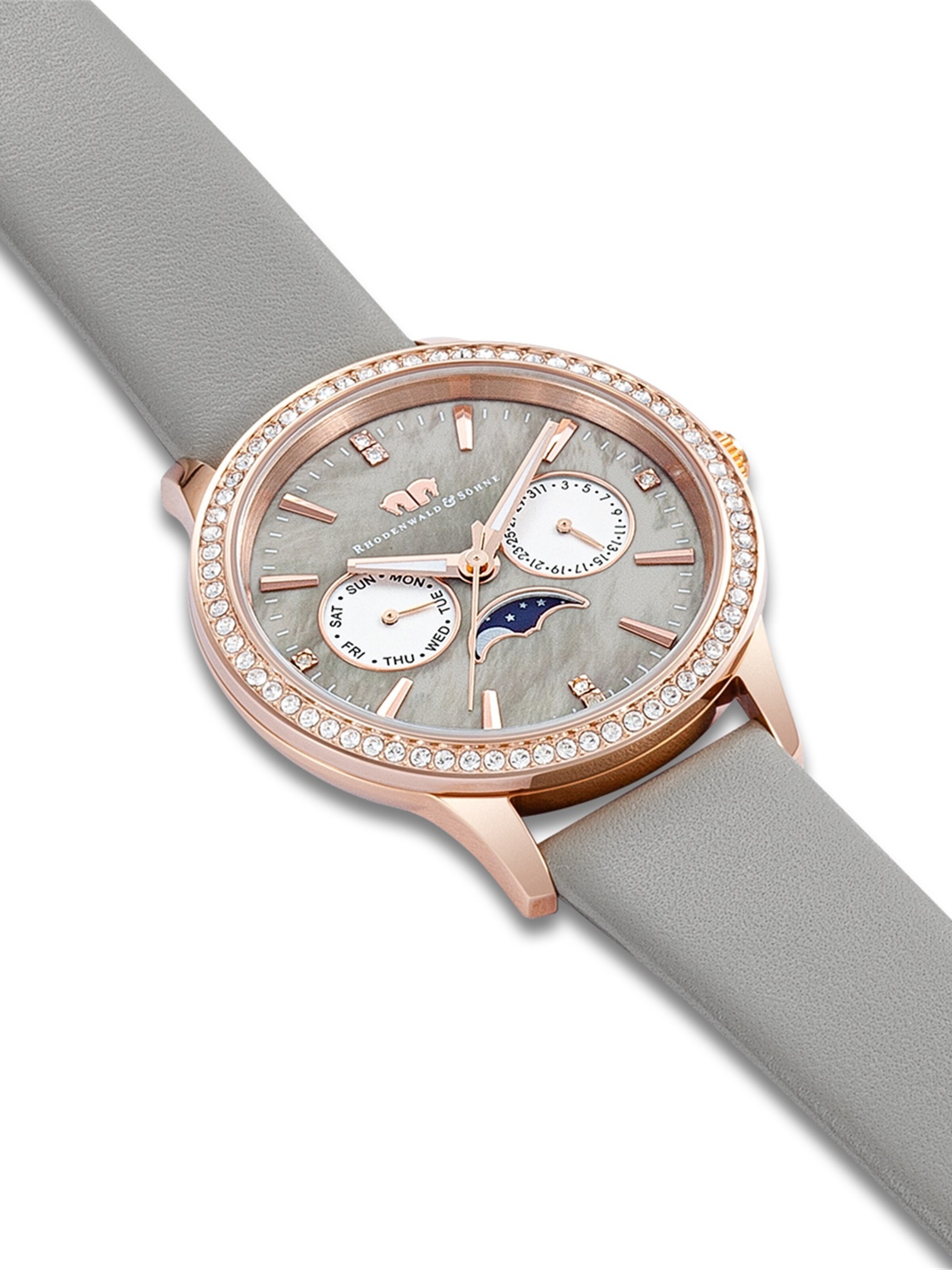Rhodenwald & Söhne Analoguhr in Grau