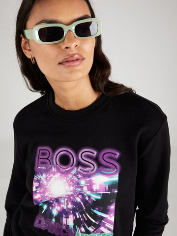 BOSS Orange Sweatshirt 'Elaboss' in Black