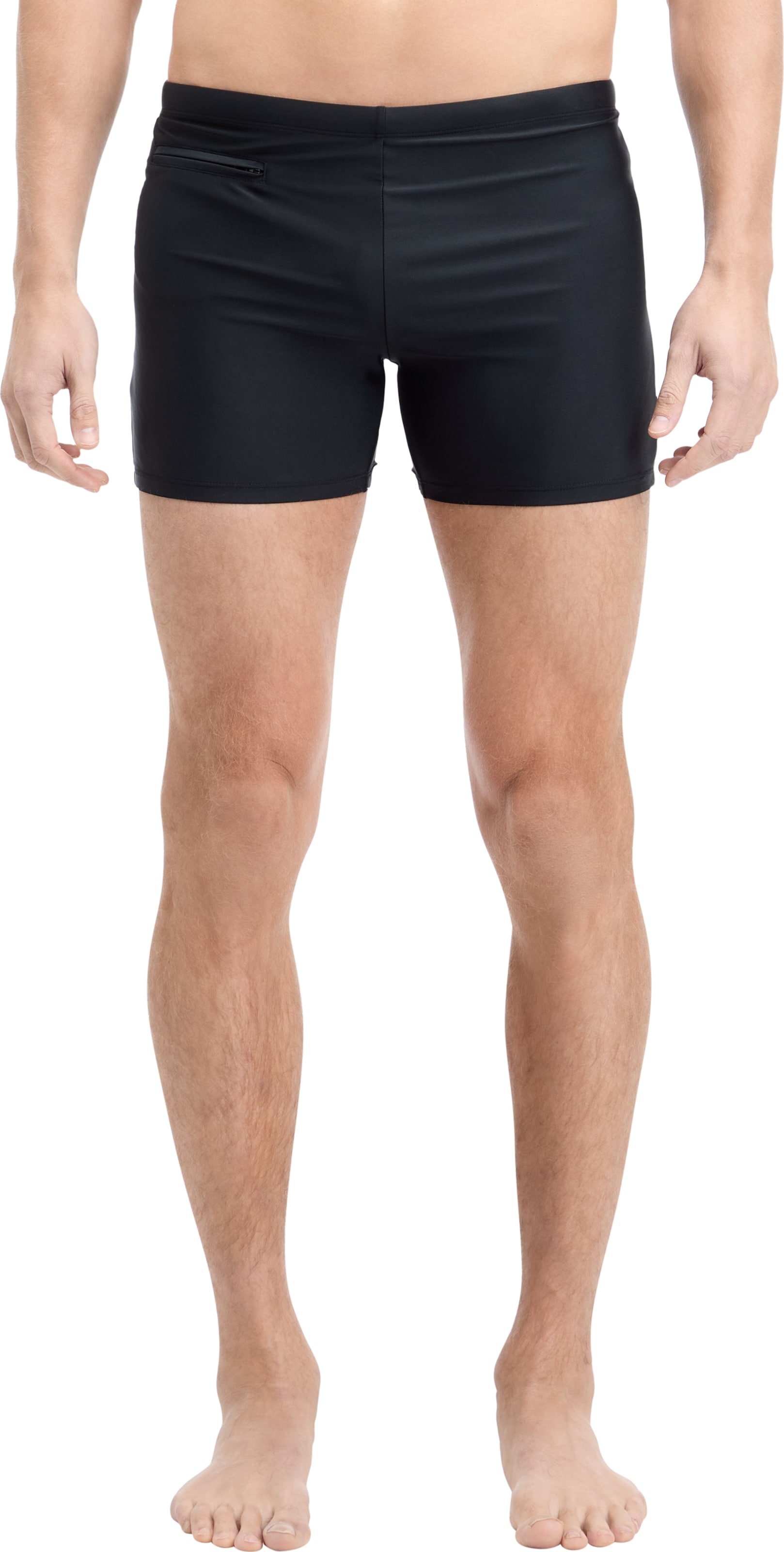 MCKINLEY Athletic Swim Trunks in Black: front