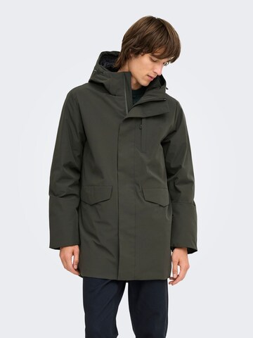 Only & Sons - Parca de entretiempo en gris: frente