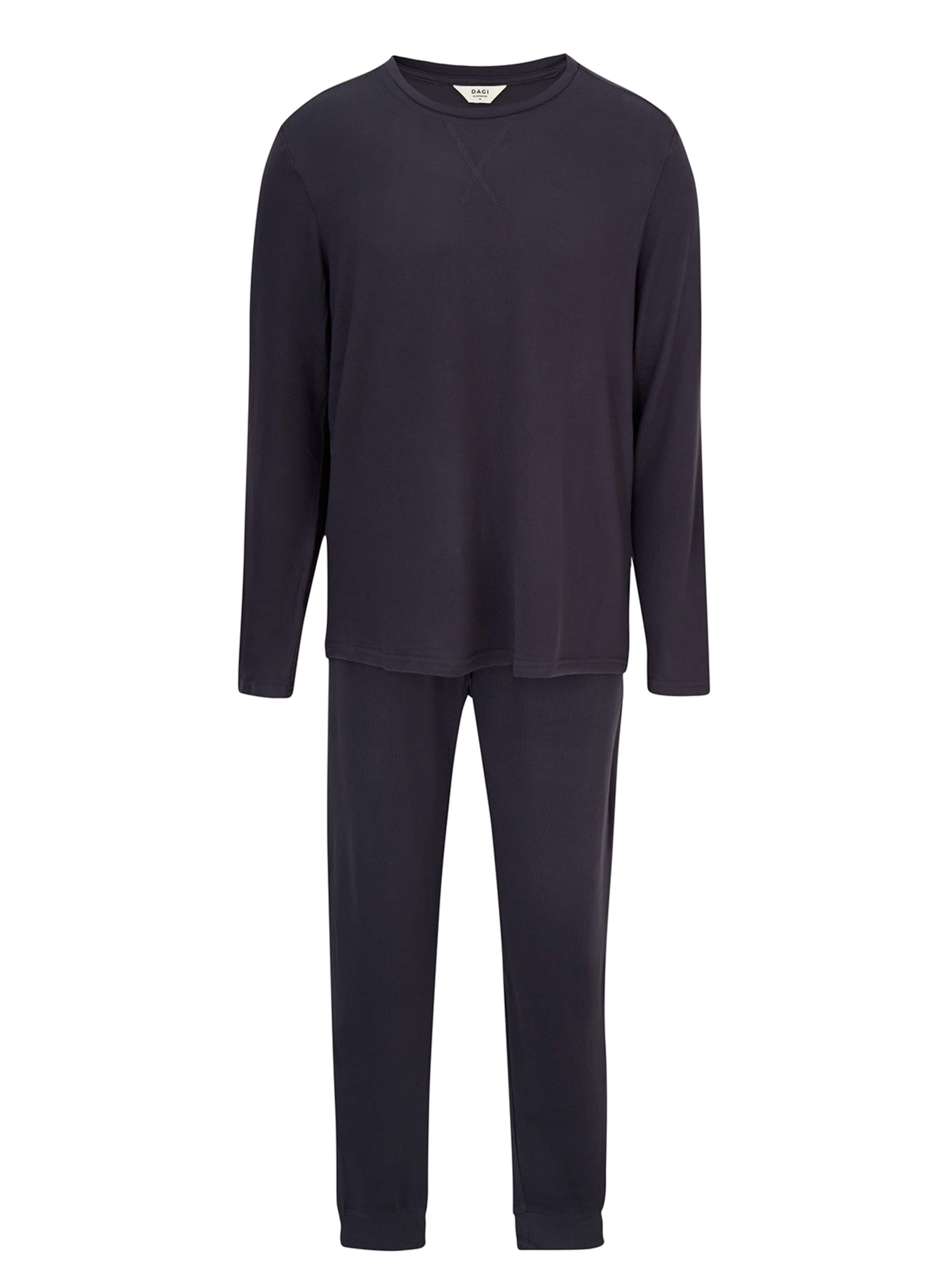 Dagi - Pijama largo en gris: frente