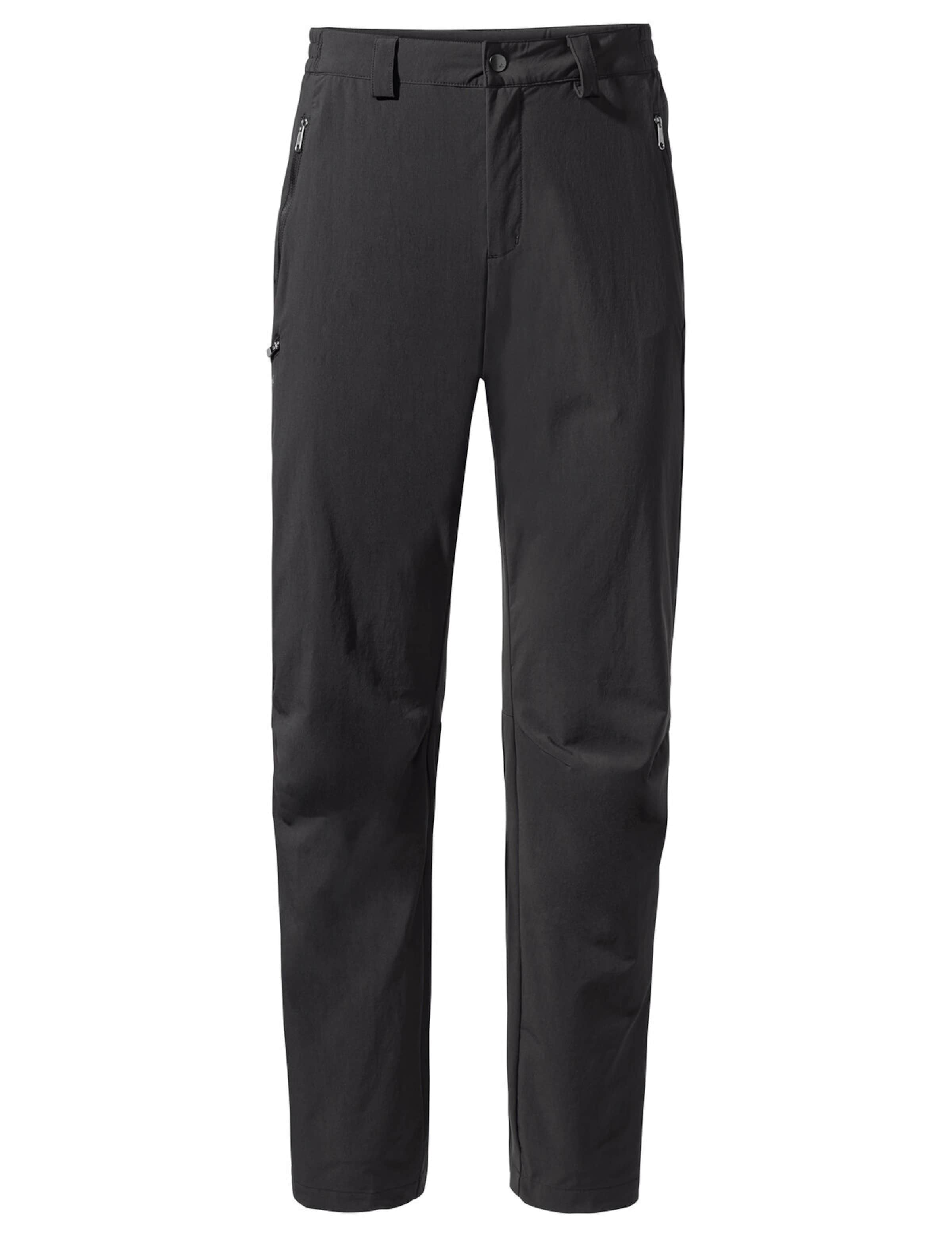 VAUDE Regular Outdoor trousers 'Farley III' in Black: front