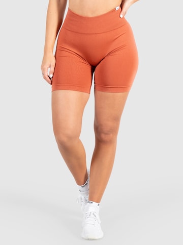 Smilodox Skinny Amaze Pro Shorts in Braun: Vorderseite