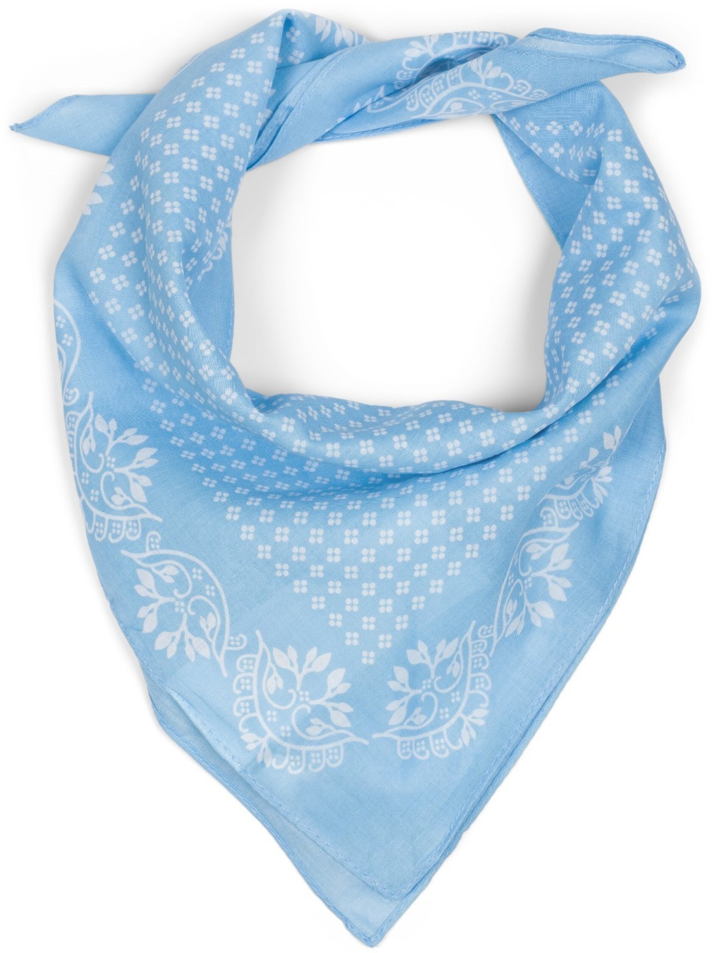styleBREAKER Tuch 'Baumwolle Dreieckstuch mit Blümchen Muster'‌‌‌‌‌‌‌‌ in Blau