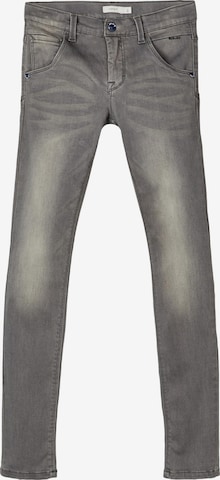 NAME IT Slimfit Jeans 'CLAS' i grå: framsida