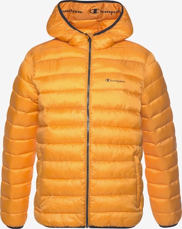 Champion Authentic Athletic Apparel Winter Jacket in Yellow: front