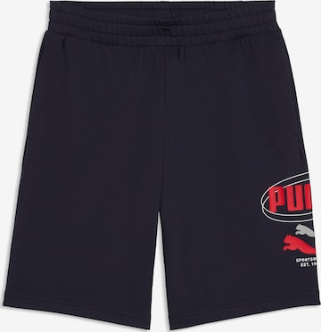 PUMA Regular Workout Pants in Black: front