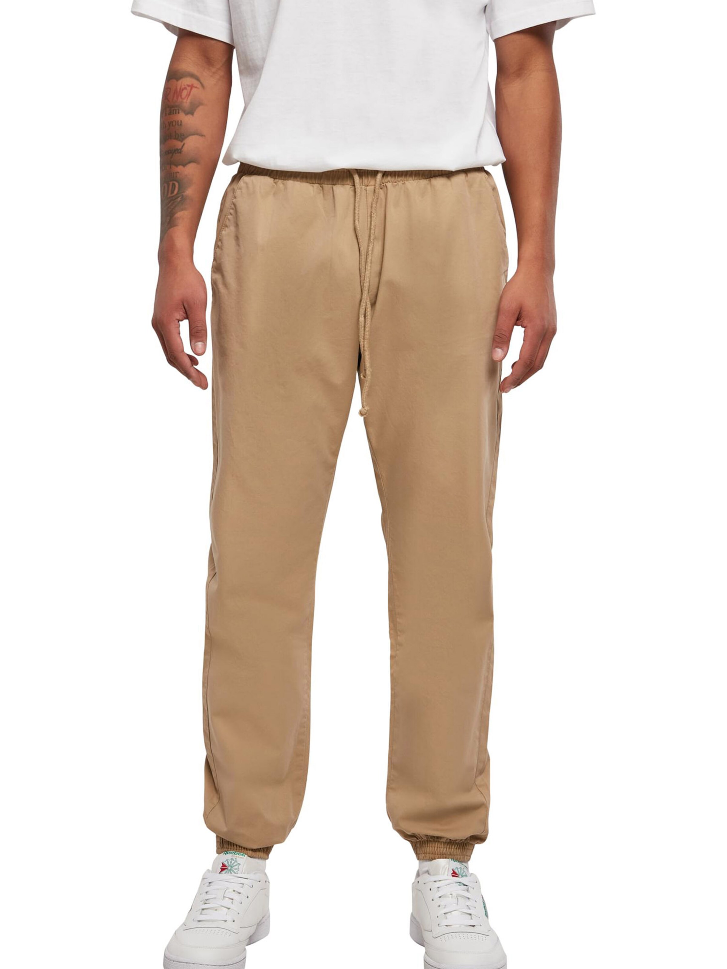 Urban Classics Zúžený Kalhoty – béžová: přední strana