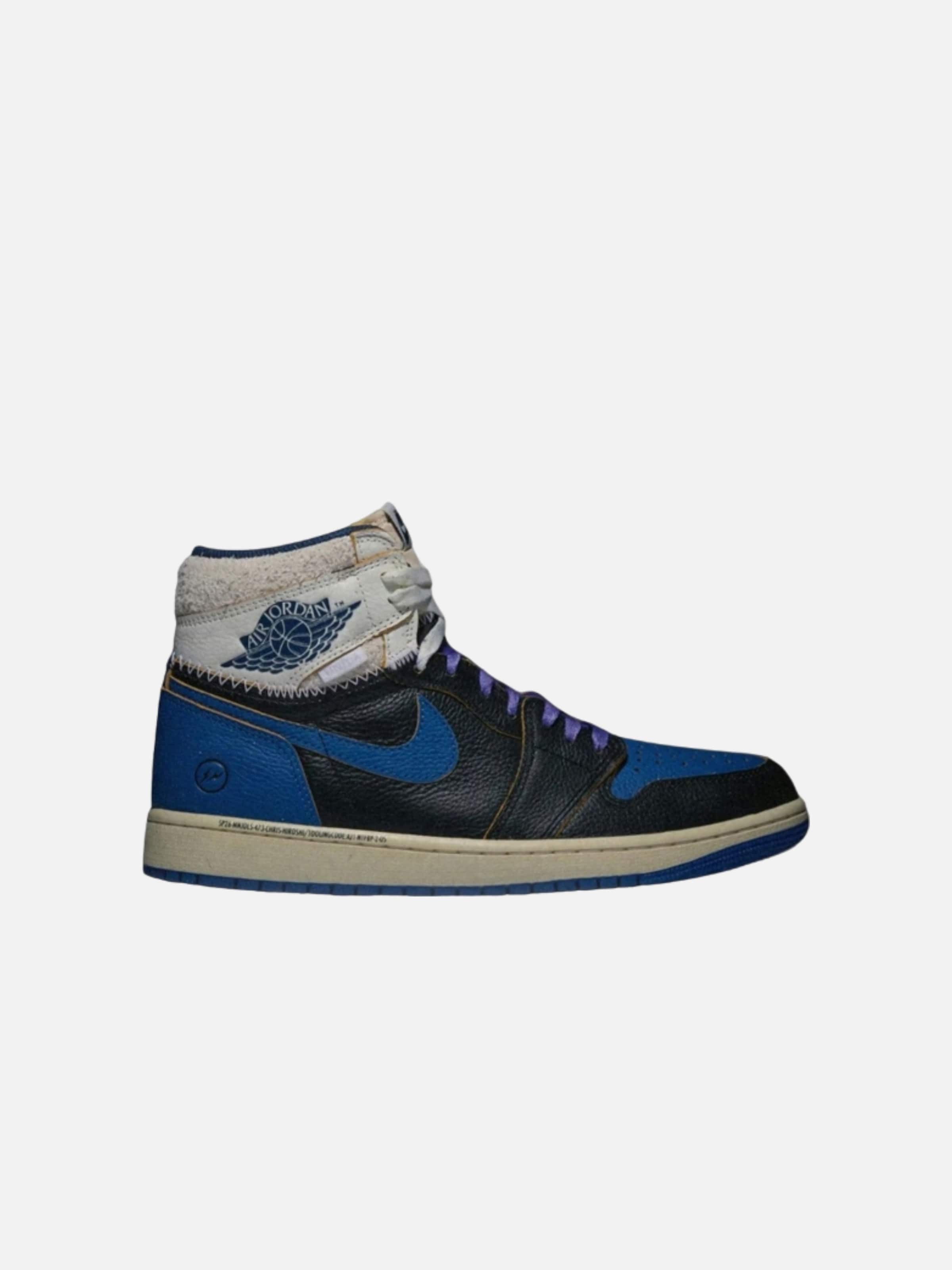 Jordan Sneaker high 'Air Jordan 1 Retro  OG SP Fragment x Union LA Sport Royal'‌‌‌‌‌‌‌ in Blau: Vorderseite