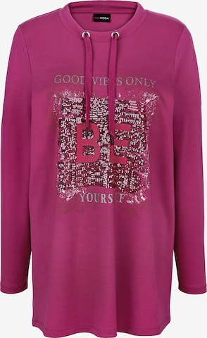 MIAMODA Sweatshirt in Roze: voorkant