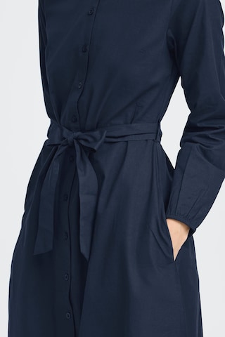 Robe-chemise 'FANTY' ICHI en bleu