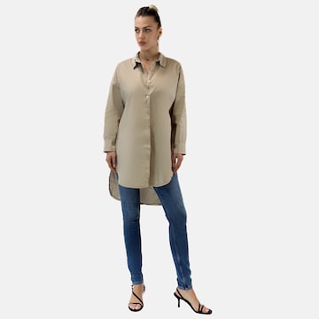 Elara Shirt dress in Beige