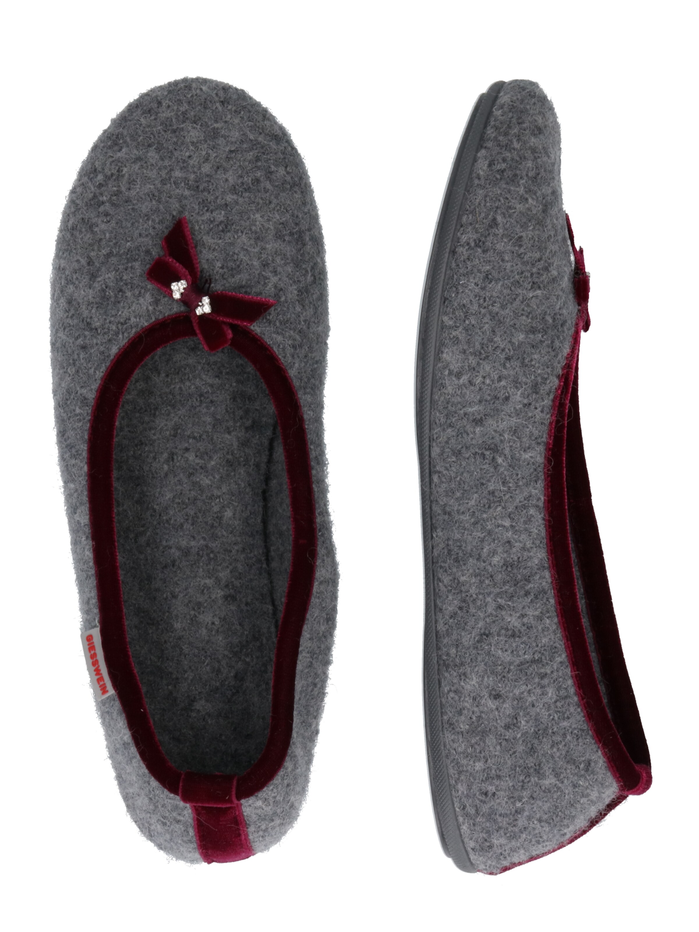 GIESSWEIN Hausschuh 'Hohenau' in Grau