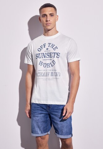 Street One MEN T-Shirt in Weiß: Vorderseite