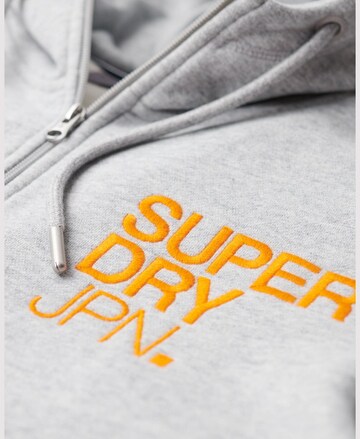 Giacca di felpa 'Brand Mark' di Superdry in grigio