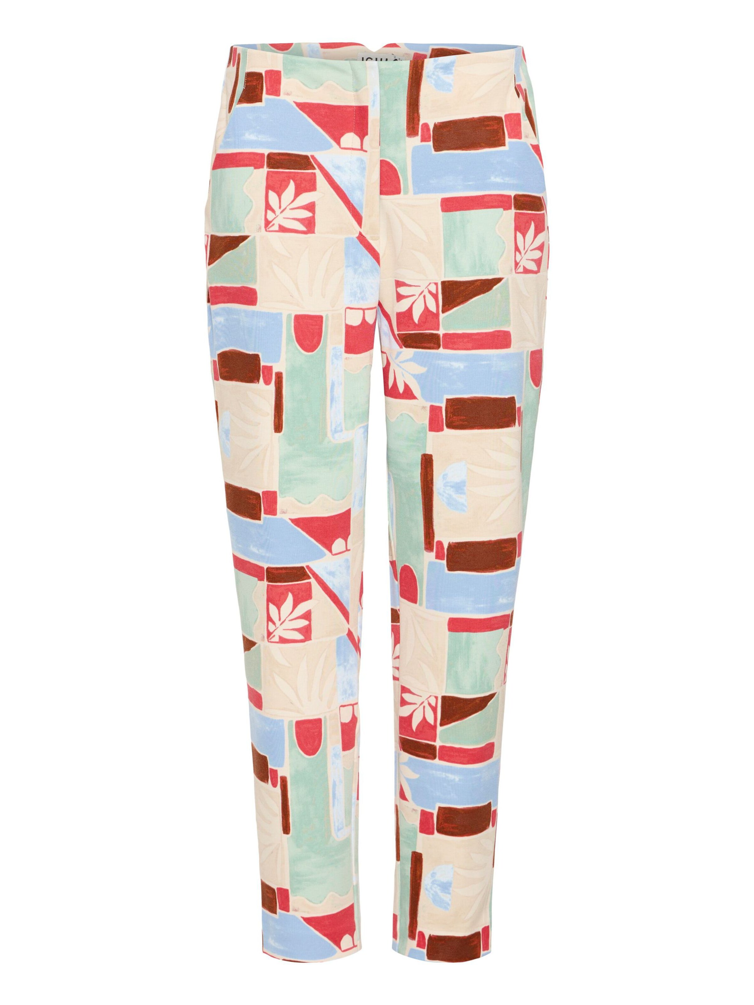 ICHI Regular Broek 'IHKate' in Beige: voorkant