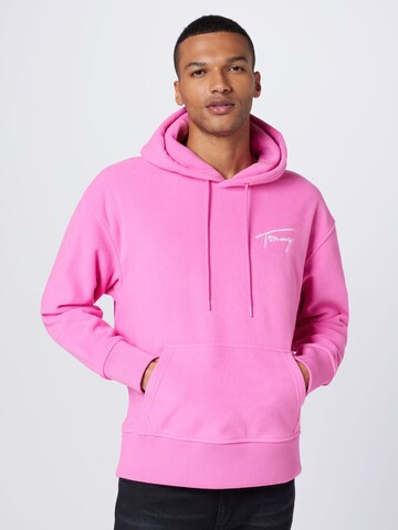 Felpa di Tommy Jeans in rosa: frontale