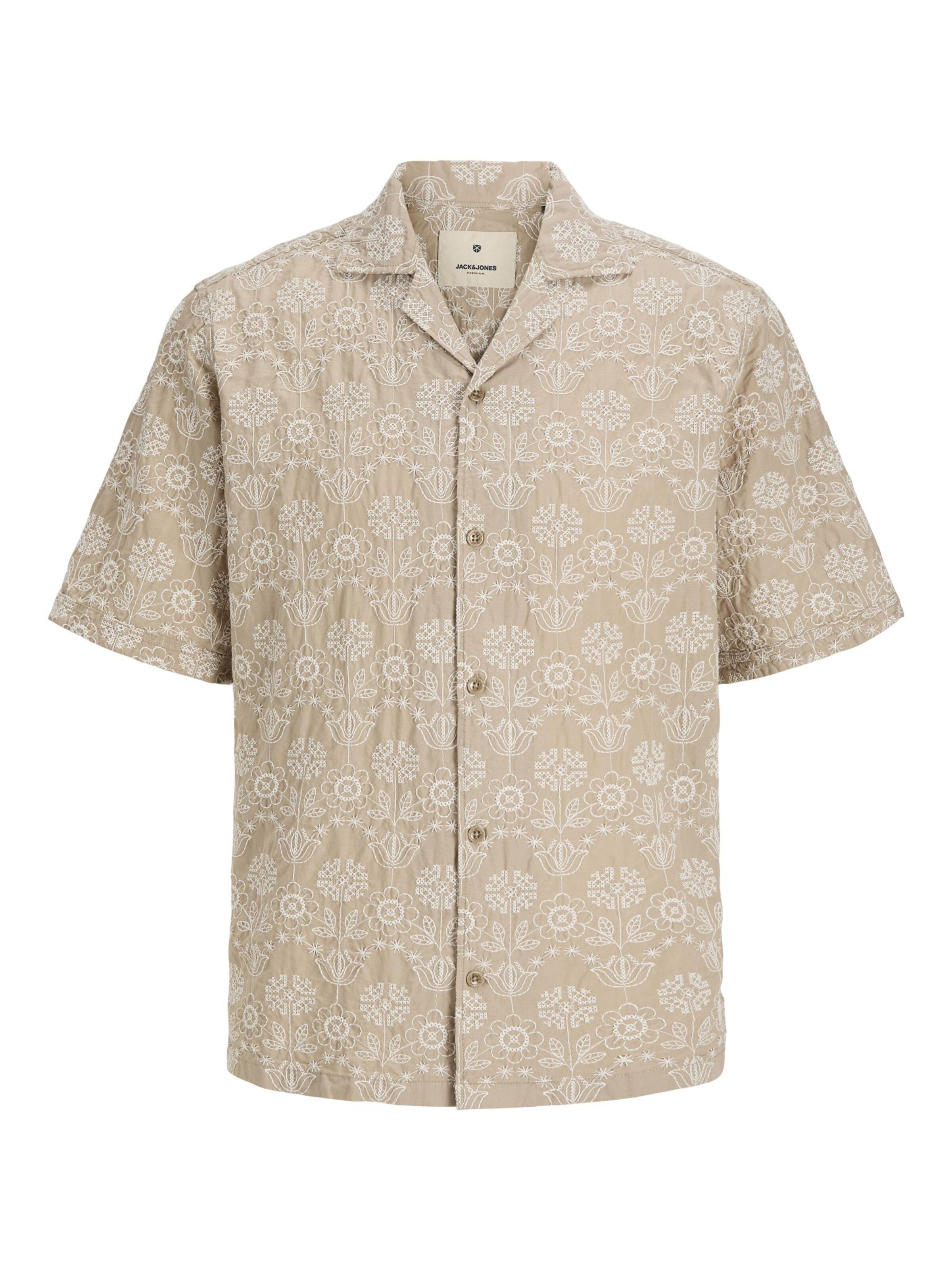 JACK & JONES Overhemd in Beige: voorkant