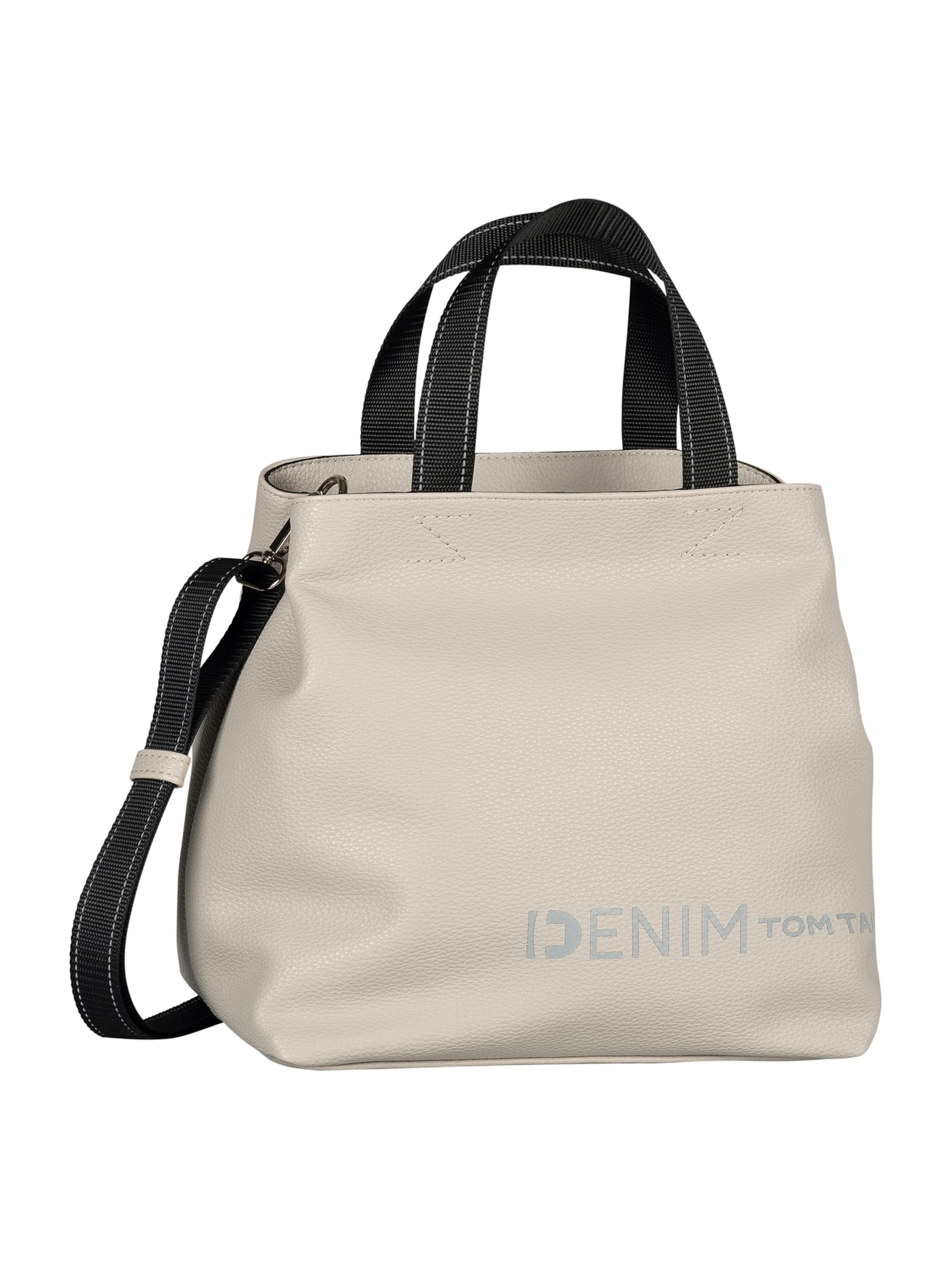 TOM TAILOR DENIM Ročna torbica 'Marlow' | siva barva: sprednja stran