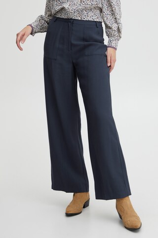 Atelier Rêve Loose fit Pants 'LEONO' in Blue: front