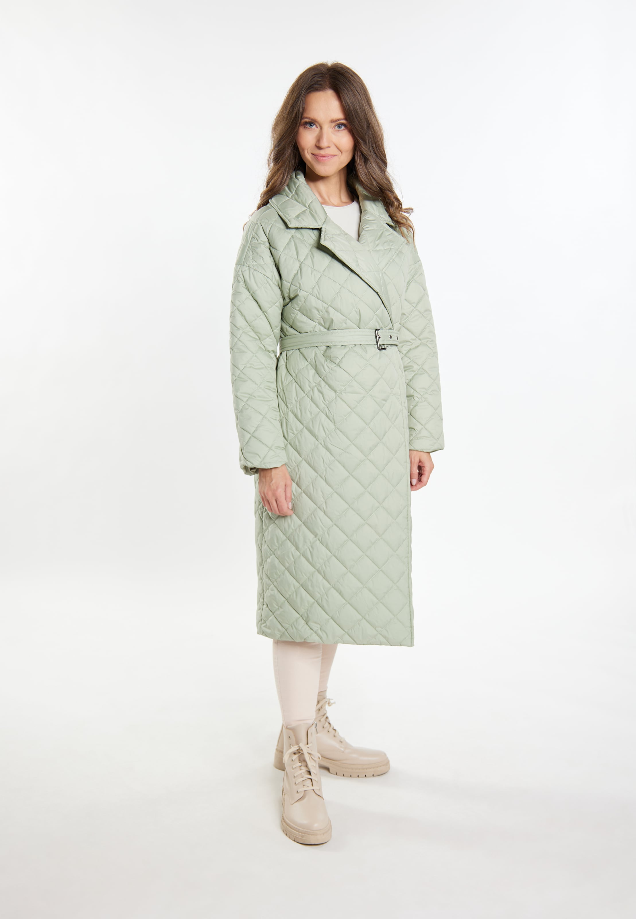 Manteau mi saison Usha en Vert Pastel ABOUT YOU