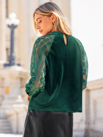 Cupshe - Blusa 'Long Sleeve' em verde