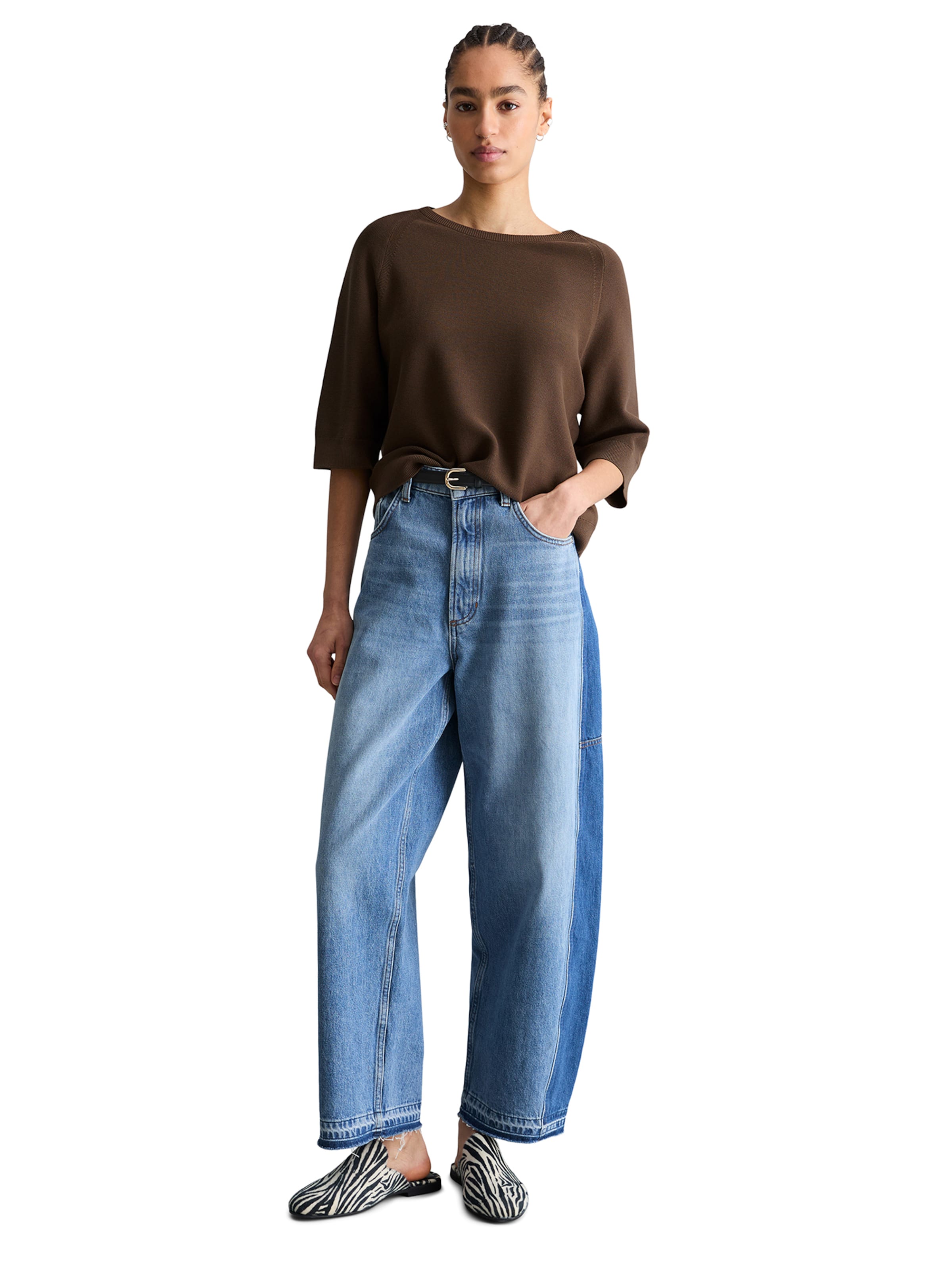 Marc O'Polo DENIM Svetr – hnědá