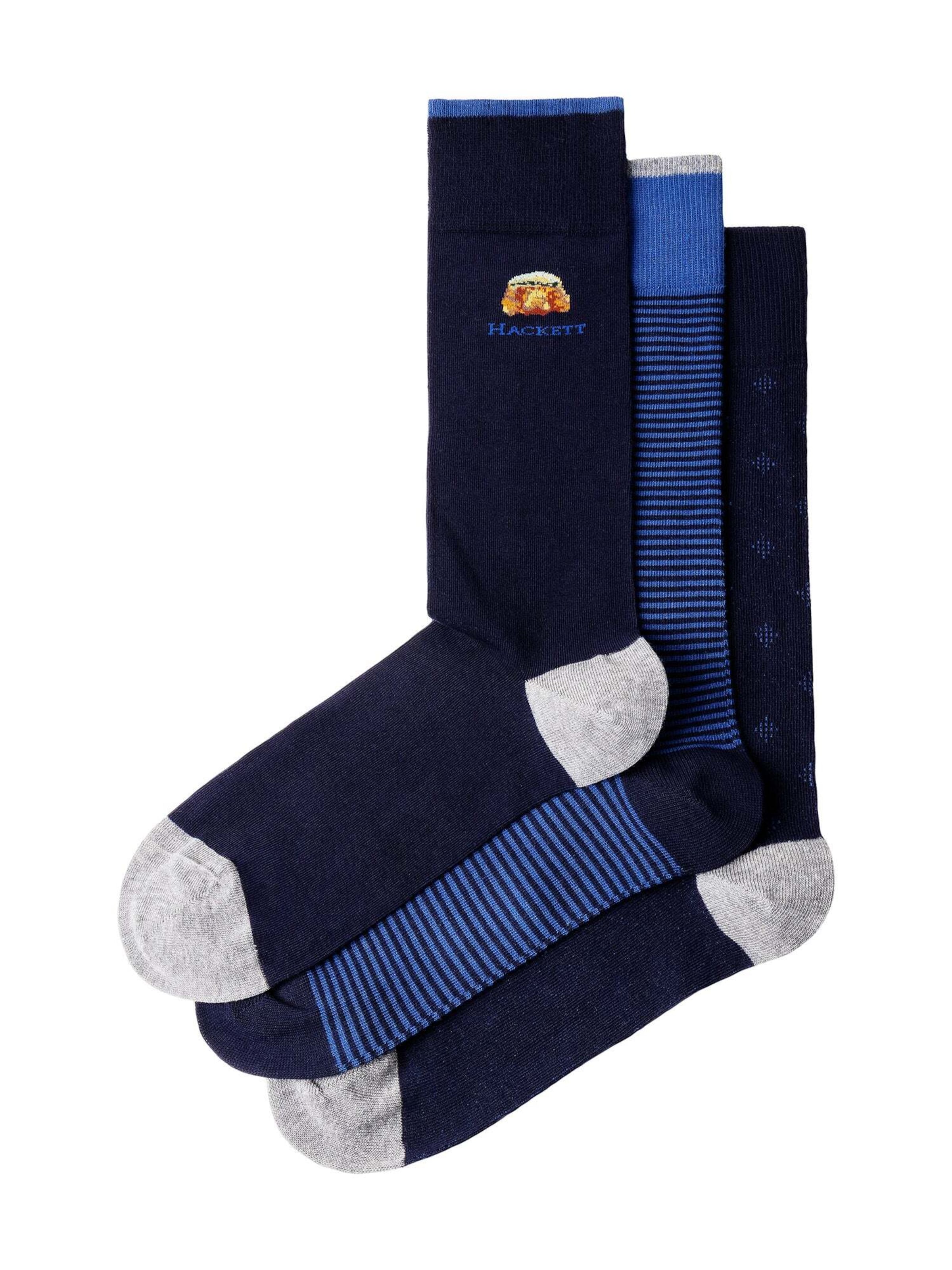Chaussettes ' HARRY STRIPES ' Hackett London en bleu : devant