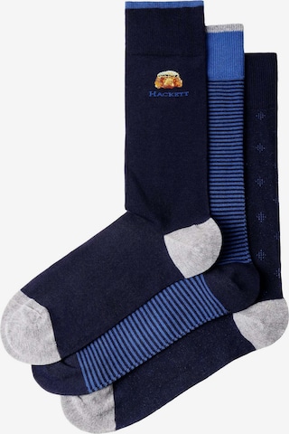 Chaussettes ' HARRY STRIPES ' Hackett London en bleu : devant