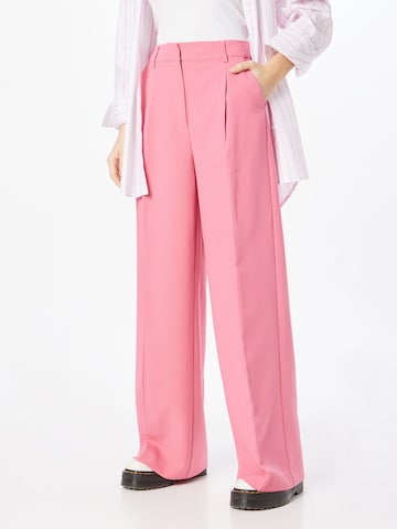 Sofie Schnoor Regular Pleated Pants in Pink: front