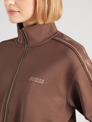 GUESS Bluza rozpinana 'OCTAVIA' w kolorze brązowy