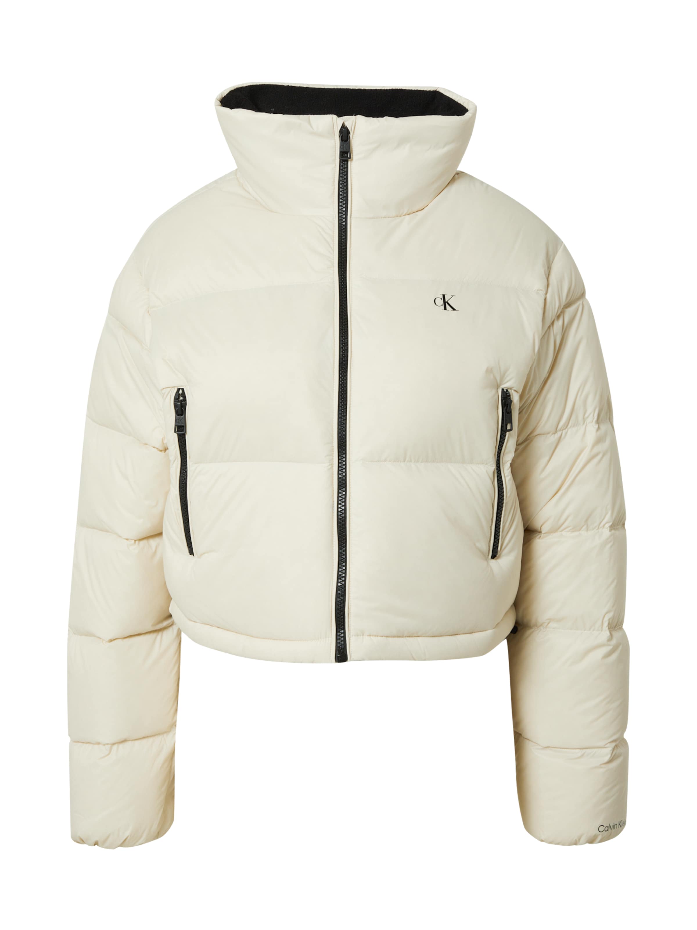 Calvin Klein Jeans Winter Jacket in Beige: front