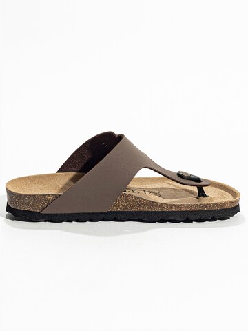 Bayton T-bar sandals 'Mercure' in Brown