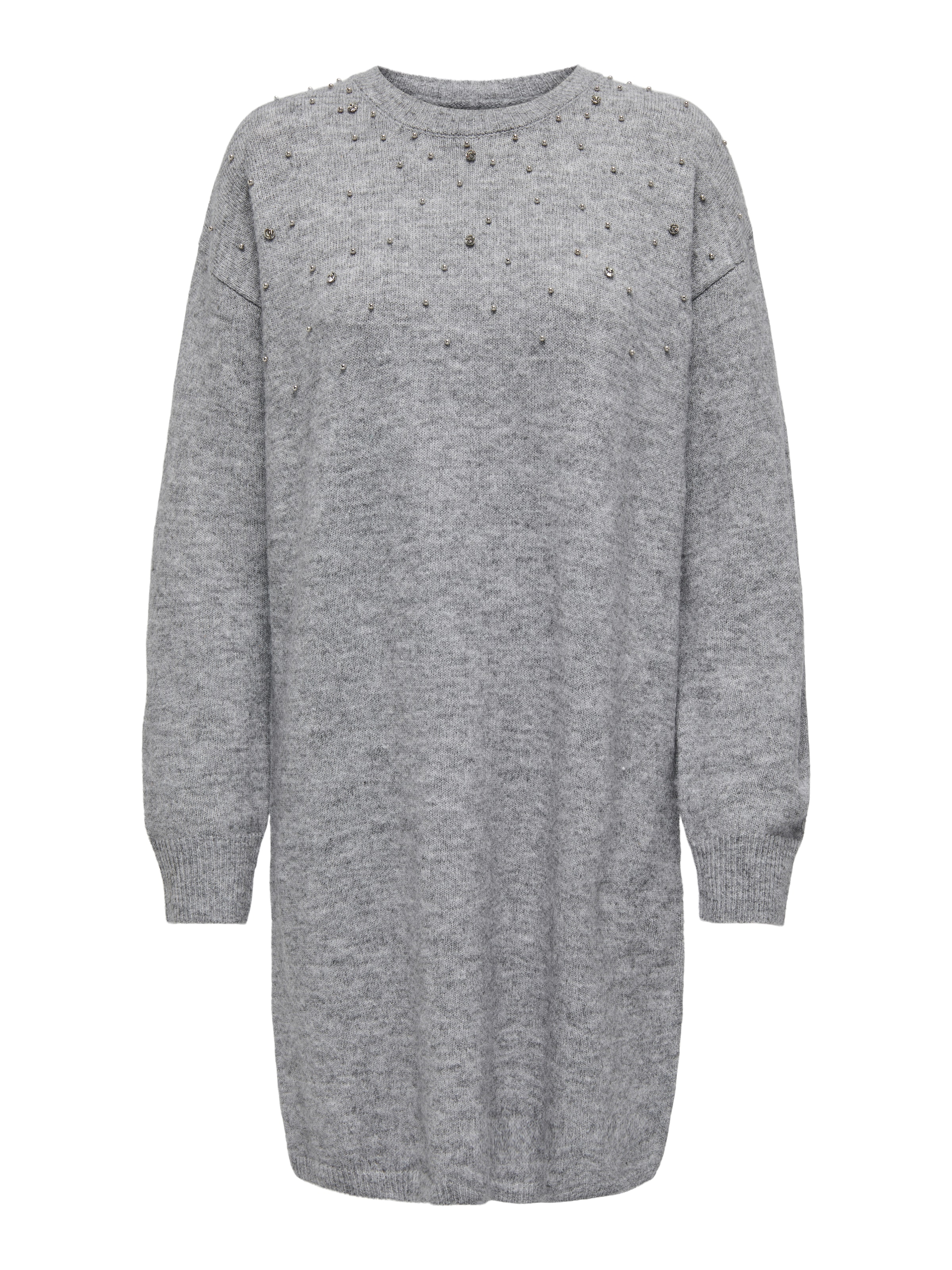 JDY Sukienka z dzianiny 'JDYNami' w kolorze szary: przód