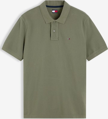 Tommy Jeans - Camisa 'ESS' em verde: frente