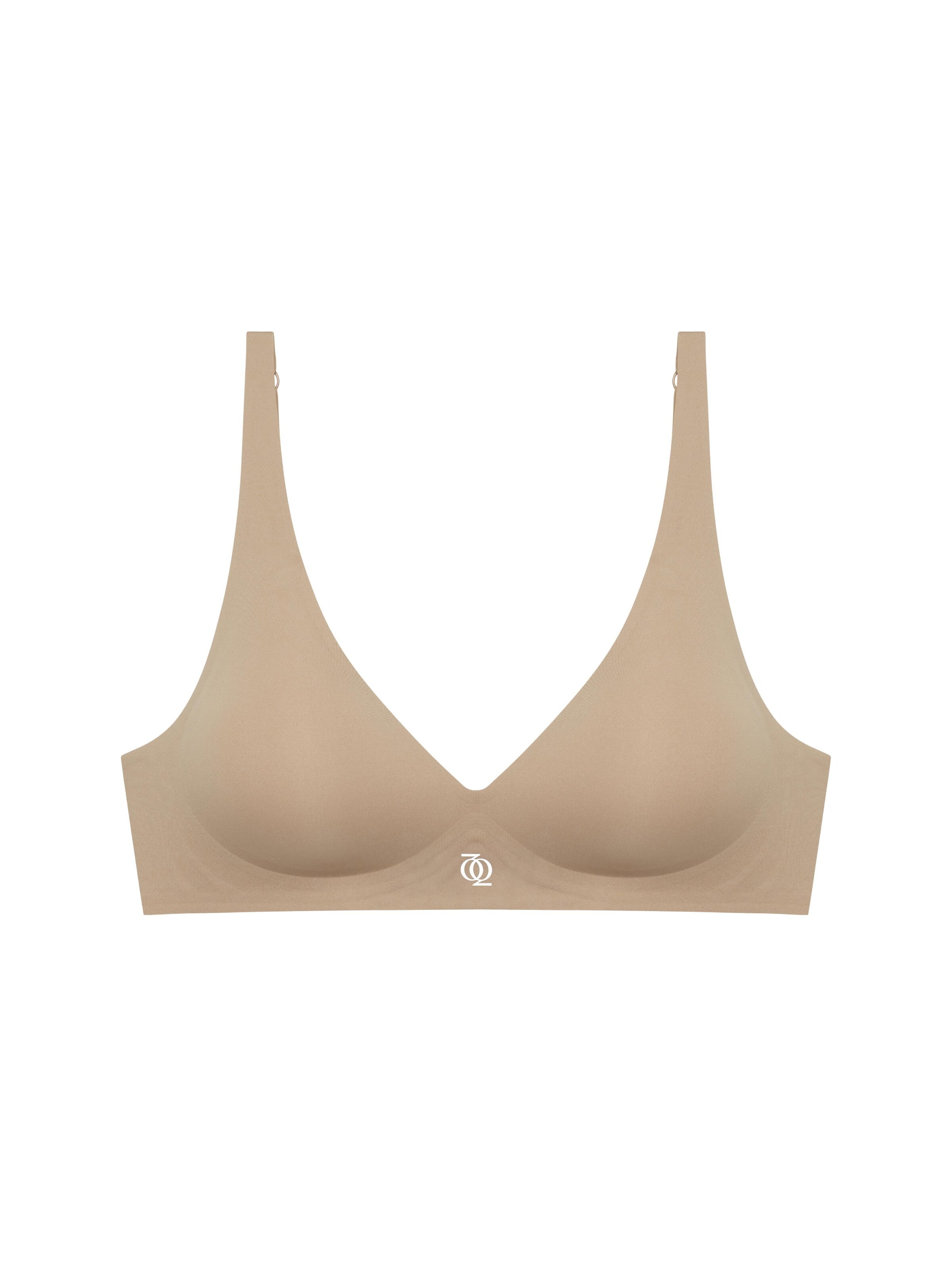 GOD SAVE QUEENS BH 'Second Skin Push Up Bralette'‌‌‌‌‌‌ in Braun: Vorderseite
